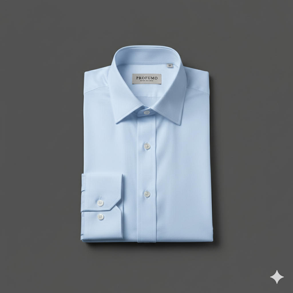 La Chemise Bleu Ciel col normal  : Un Souffle de Fraîcheur