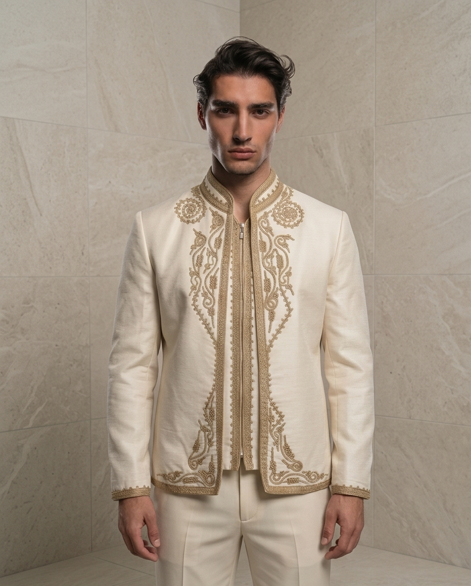 Chef‑d’Œuvre Artisanal – Beige & Marron