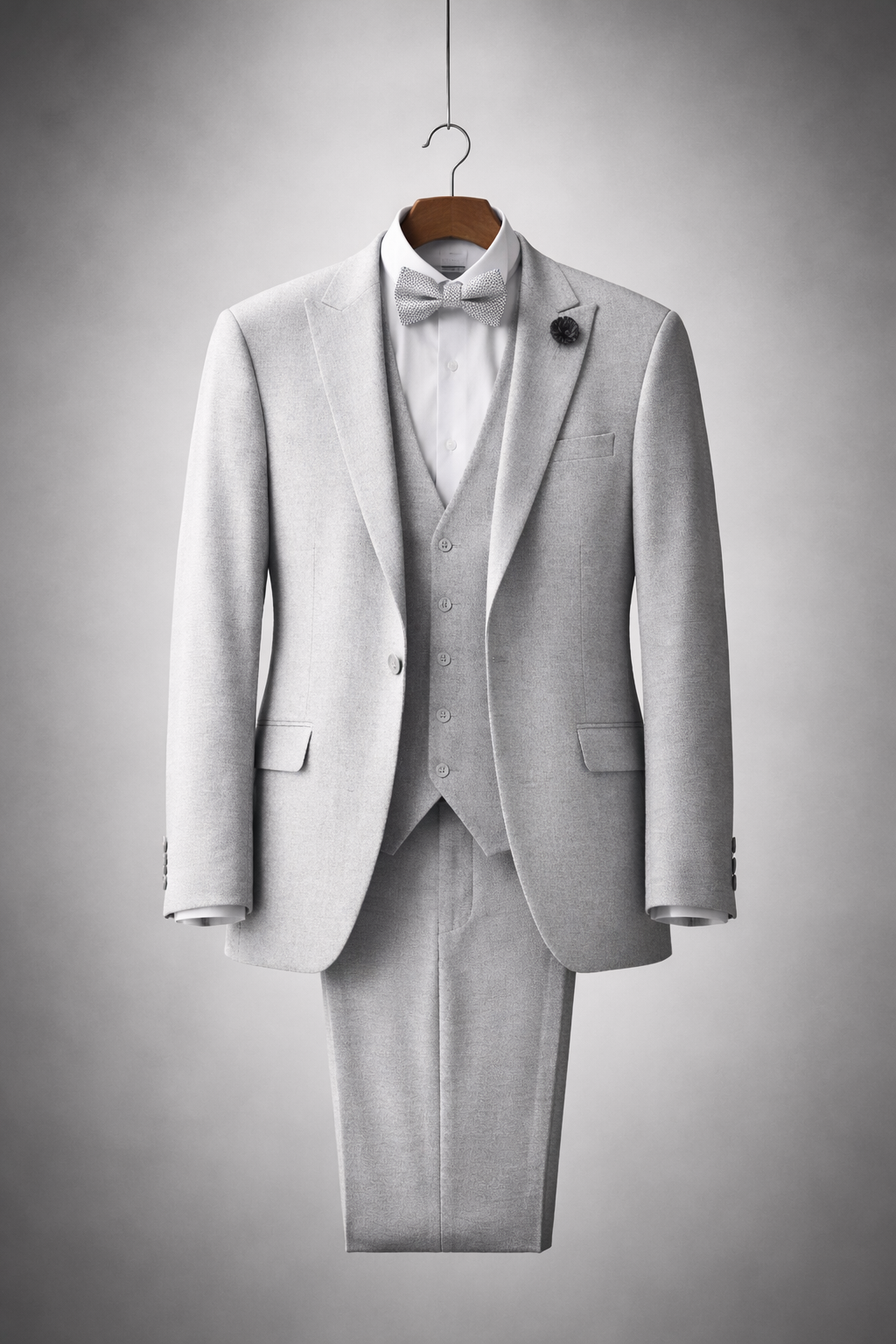 Costume trois pièces gris – Sobriété et distinction
