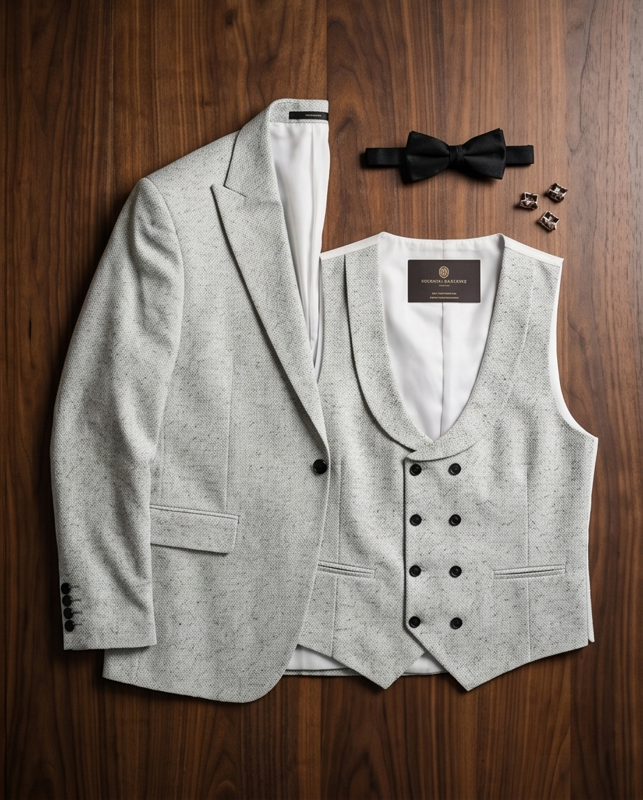 Costume Skinny Vers Gris – Élégance Slim & Moderne