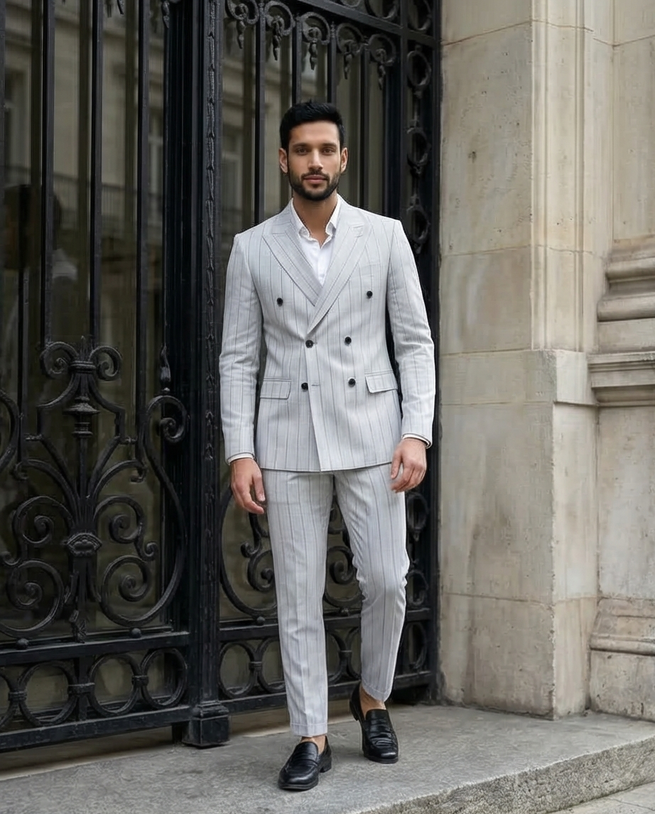 Costume Gris - Élégance Moderne