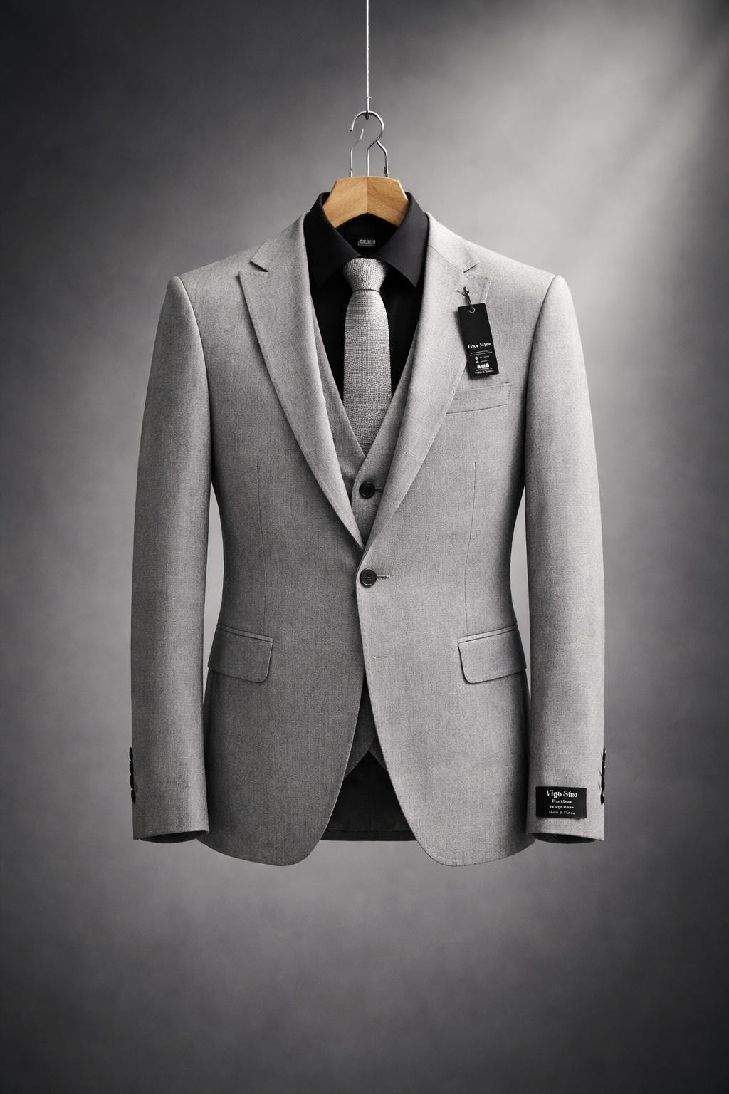 Costume 3 Pièces Gris – Slim Élégance Moderne