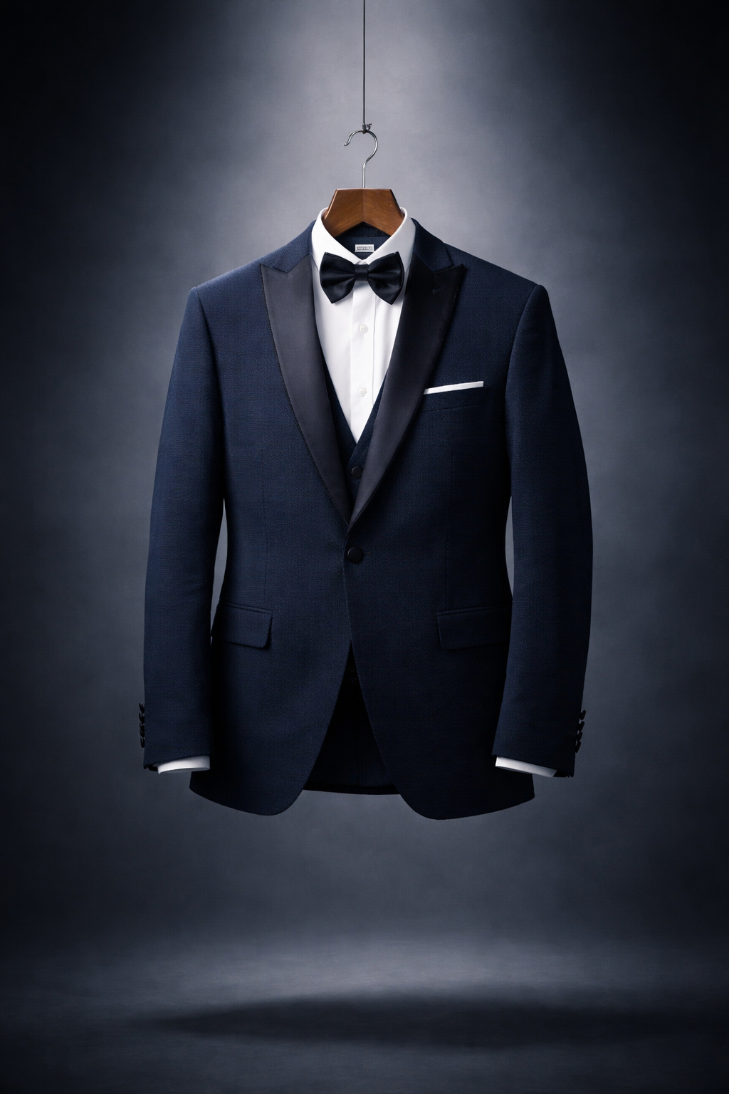 Prestige Bleu Nuit – Smoking 3 Pièces d’Exception