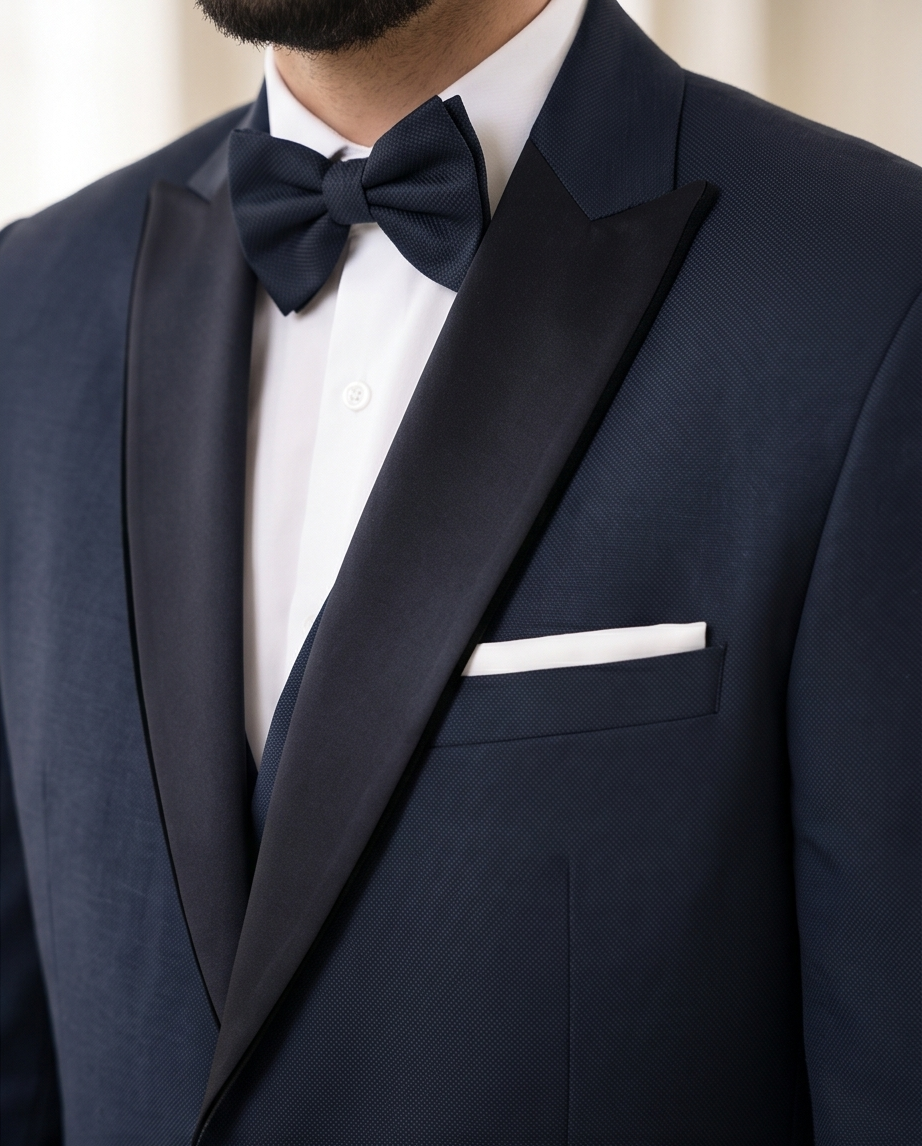 Prestige Bleu Nuit – Smoking 3 Pièces d’Exception
