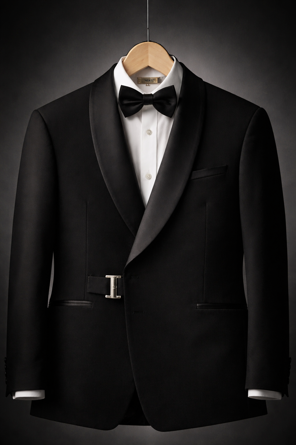 Smoking Noir Croisé Luxe – Revers Satin & Finition Premium