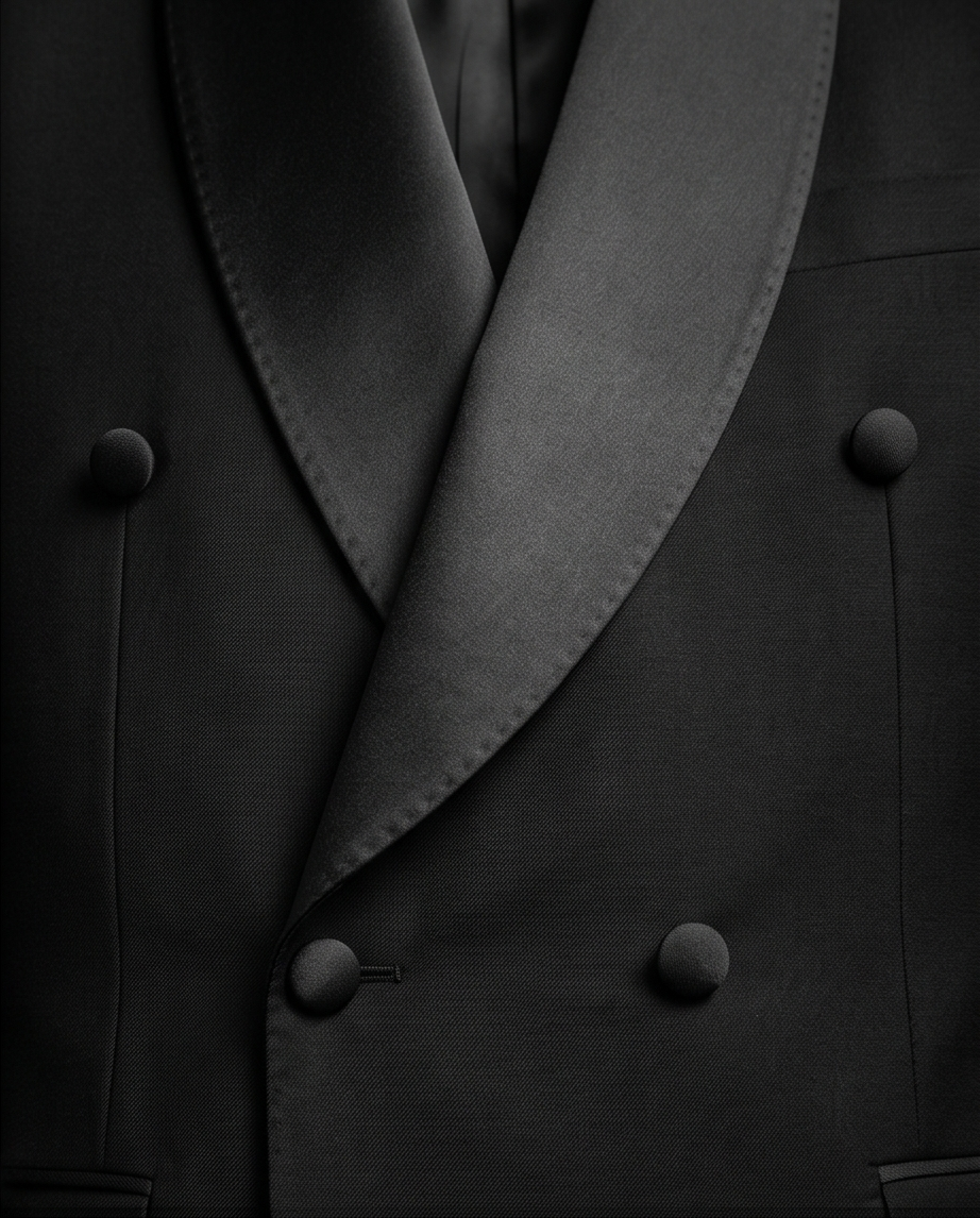 Smoking Noir Col Châle Satin – Signature Luxe