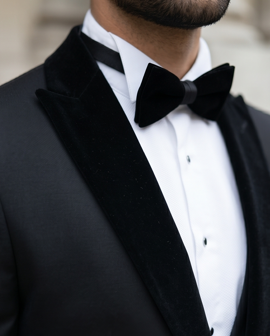 L'Arme Absolue de l'Élégance : Smoking Noir Révolutionnaire à Col Velours